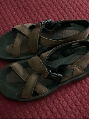 Lands' End Brown Men's Strappy Sandals